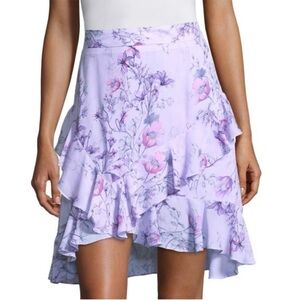 PROSE‎ & POETRY Skirt Skirt Ruffle Flounce Mini Purple Romantic Size Medium